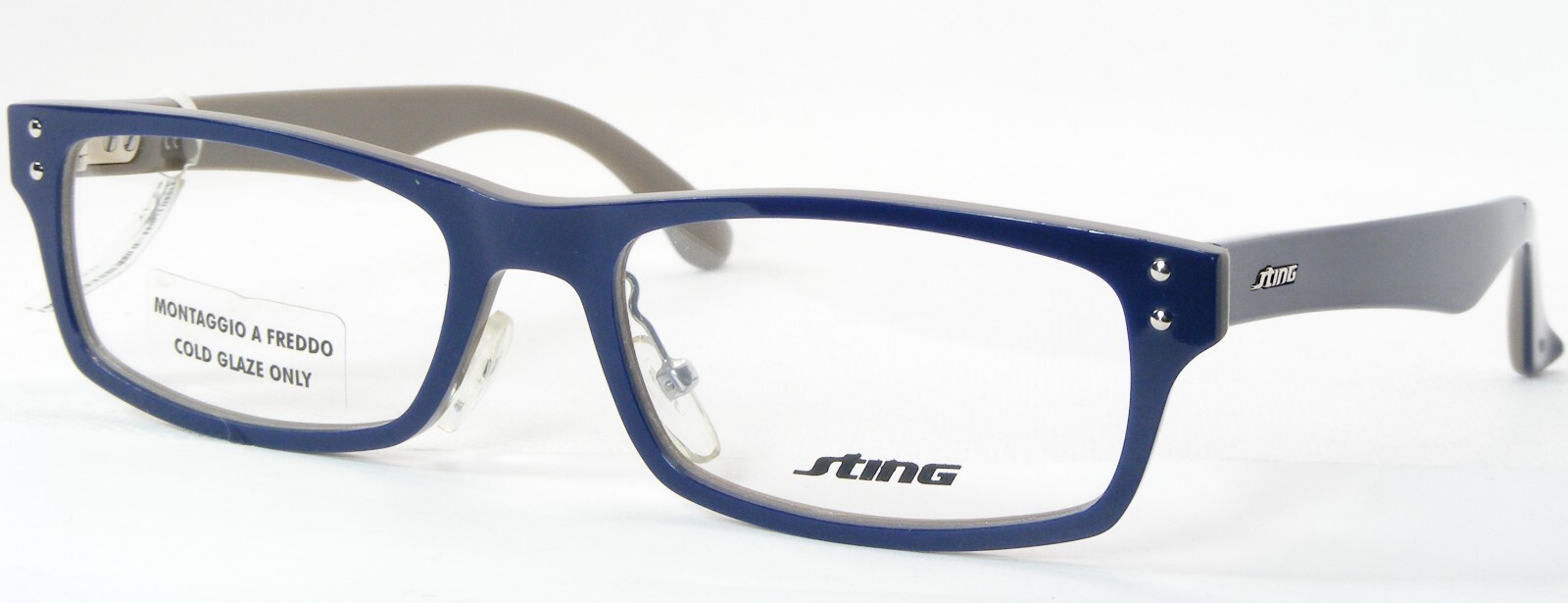 Sting VS6510 COL.07SL Bleu/Taupe Rare Lunettes Monture 52-17-145mm - $86.12