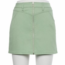SO® Distressed Skirt  Full Length Zipper Mint Green Women&#39;s JR Sz 9 NWT ... - $19.65