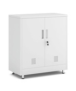 Storage Cabinet with Locking Doors and Adjustable Shelf, - €437,76 EUR