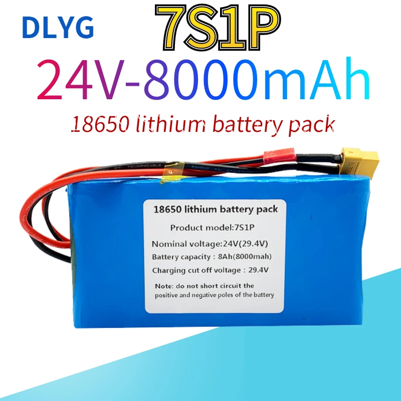 7S1P 29.4V 8000mAh Lithium Ion Battery Built-in BMS Forsmall Electric Un... - $282.21