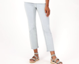 Isaac Mizrahi Divine Denim  Pull on Straight Jeans - Light Indigo, Petite 4 - £27.84 GBP