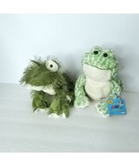 Ganz Webkinz Lot of 2 Frogs Stuffed Animal Plush Spotted Has Code 8&quot; Furry - £18.68 GBP