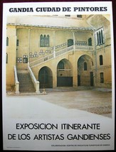 Original Poster Spain Gandia Painters Travel Exposure - $33.03