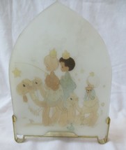Vtg Precious Moments Stained Glass Effect Follow Star Candle Holder Rare 70&#39;s - £19.95 GBP