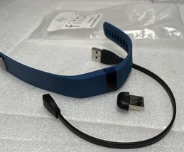 Blue Large Fitbit Charge Wireless Fitness Tracker Bracelet + Cable,Dongle Tested - $11.30