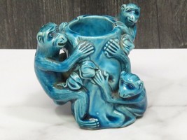 Chinese Export Ceramics Porcelain Turquoise Blue Monkey Mug Cup Figural ... - £272.56 GBP