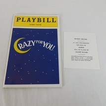LOT Crazy For You Shubert Theatre Jodi Benson Playbill July 1992 Underst... - $7.85