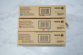 3 OEM Xerox Color 800 Press, 1000 Press CMY Developers 005R00743,44,45 - $113.85