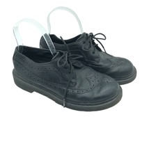Dr. Martens Leather Brogue Shoes Wingtip Oxford Black Mens 6 Womens 7 - $62.70