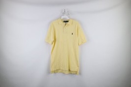 Vintage 90s Ralph Lauren Mens Small Distressed Pique Cotton Collared Polo Shirt - £19.74 GBP