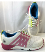 Timberland Pro Radius White Work Shoes Athletic Steel Toe Pink Trim A41K... - $470.96 MXN
