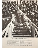 BULOVA Watches - Fire Fighters - Waterproof - 1964 Vintage Print Ad - €7,83 EUR