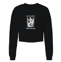 Body Of A Goddess, Hustle Like A Boss Womens Cropped Crewneck Sweater - $577.41 MXN