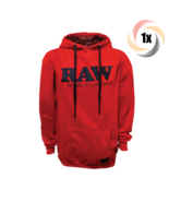 1x Hoodie Raw Chest Logo Red High Quality Hoodie | 3XL | 100% Cotton - £50.01 GBP
