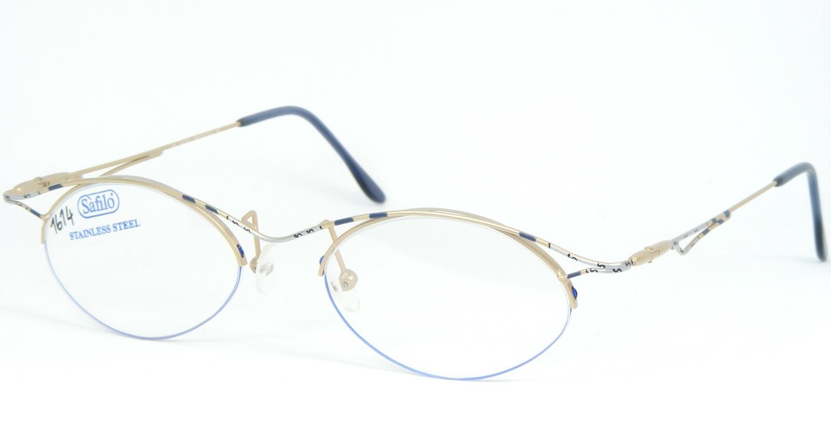 Gafas Safilo Elasta 4662/D M3P Oro Pálido /Azul /Plata 47-17-135mm - $66.36