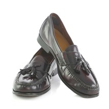 Cole Haan Oxblood Leather Tassel Loafers Dress Shoes Mens 10.5 SN C06588 - £47.41 GBP