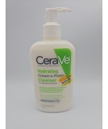 CeraVe Hydrating Cream-to-Foam Cleanser For Normal To Dry  Removes Makeup 12Ooz - $419.78 MXN