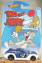 2014 Hot Wheels Tom and Jerry Series 4/6 HW PURSUIT Blue-White w/Black OH5 Spoke - £5.98 GBP