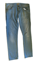 Cabi Distressed Light Wash Straight Leg Blue Jeans - Denim Women&#39;s 4 low rise - £11.99 GBP