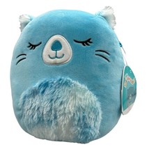 Bara the Blue Beaver 8&quot; Squishmallow Plush Soft Plush Toy Animal Kellytoy NEW - £12.66 GBP