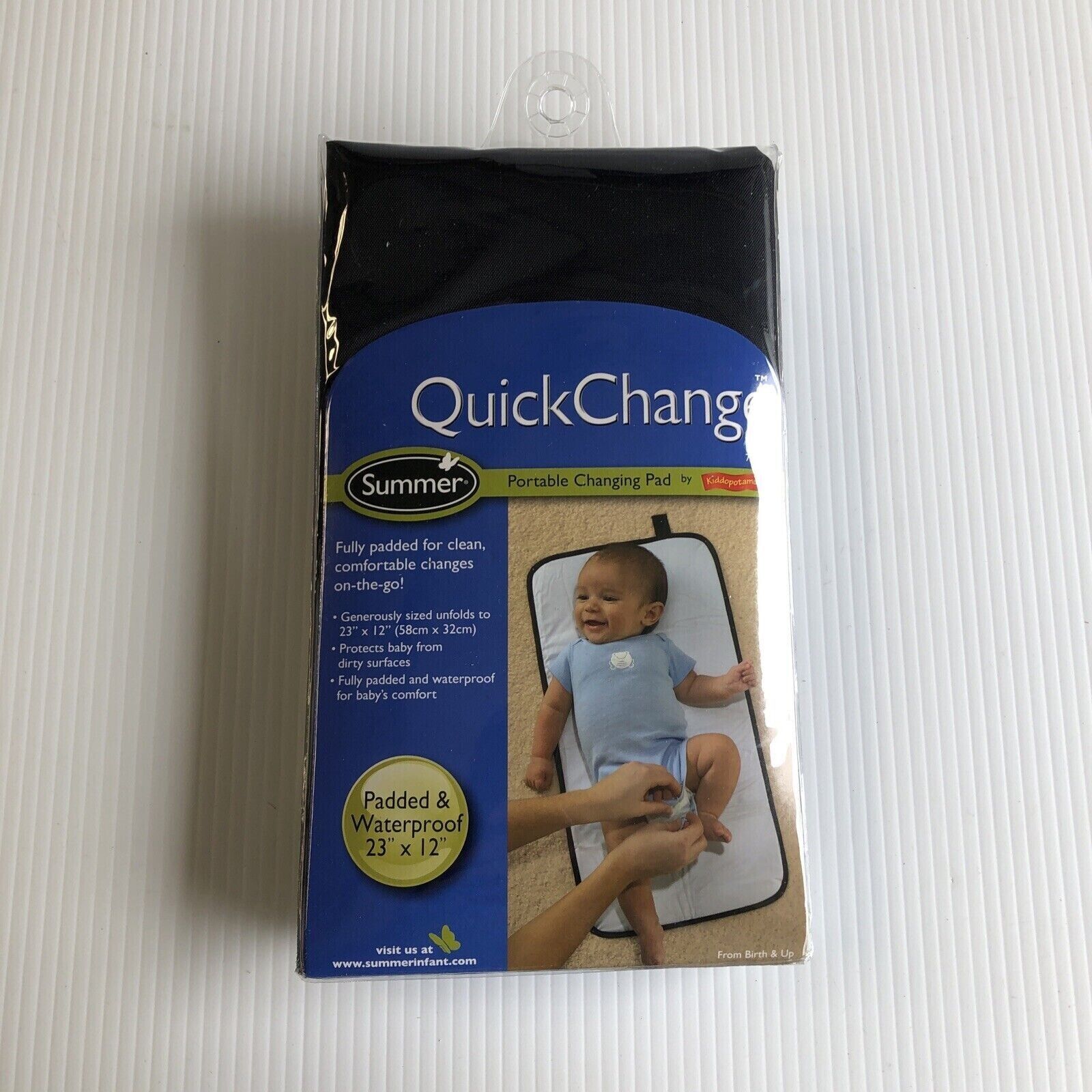 Summer Infant Quickchange Fully Padded Portable Changing Pad Black New In Pkg - $10.00