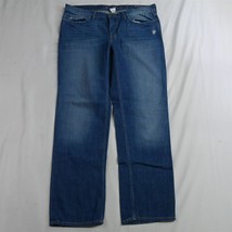 Eddie Bauer 12 Boyfriend Relaxed Medium Wash 100% Cotton Denim Womens Jeans - £12.81 GBP