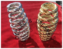NEW! PREMIUM LOWRIDER TWISTED SPRING FOR SPRING FORK IN CHROME OR GOLD - $57.85