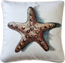 Ponte Vedra Star Fish Throw Pillow 20x20, Complete with Pillow Insert - £49.79 GBP