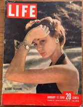 Life Magazine January 17 1949 What Happened to Mussolini&#39;s Millions, Fashion - $10.00