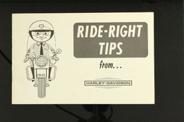 Vintage Motorcycle Paper Harley Davidson Ride Right Tips 1968 Safety Booklet - £23.15 GBP