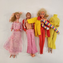 Barbie Doll Lot Kissing Fashion Play Shaun + Outfits Vtg 1980s Mattel - £45.50 GBP