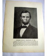 1901 2 Sided Illustrated Page Abraham Lincoln, 3 Presidents Assassinated - $13.69 CAD