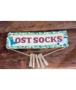 Vintage 2006 Wall Sign Lost Socks Hanging Clothes Pins Laundry Room - $25.00