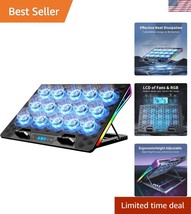 Gaming Laptop Cooling Pad with RGB Effects, Ergonomic Design &amp; USB Ports - $54.00