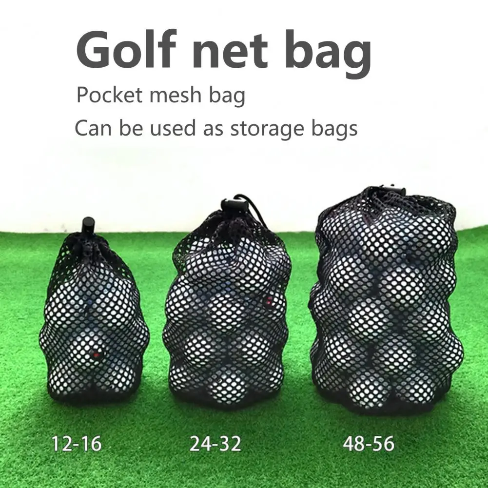 48 56 balls golf mesh bag table tennis bag nylon storage ball pouch golf ball carrying thumb200