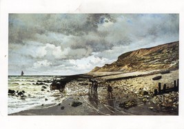 Photo Advertising Claude Monet Point de la Heve at Low Tide Painting 1865 - £11.60 GBP