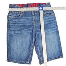 Boy's Youth Levi's Signature Dark Wash 5-Pocket Blue Jean Denim Sho... image 12