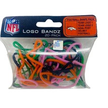 NFL Denver Broncos Logo Bandz 20 pack Forever Collectibles - £7.03 GBP