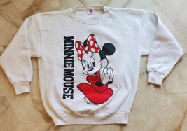 Vintage 90s Minnie Mouse Double Sided Crewneck Sweatshirt USA Disney Size XL - £35.45 GBP