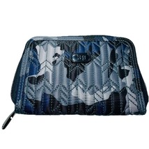 NWOT LUG Rodeo Wallet 6x4&quot; Zip Around Blue Camp Camouflage Quilted Card ... - €21,55 EUR
