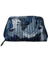 NWOT LUG Rodeo Wallet 6x4&quot; Zip Around Blue Camp Camouflage Quilted Card ... - €21,37 EUR