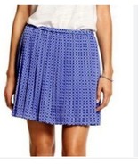 NWT Banana Republic Women’s Blue Printed Pleated Mini Skirt Size XXS/Petite - $40.72 CAD