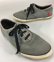 Chrome 9 Gray Canvas Skateboard Gym Shoes Sneakers Distress - $47.53