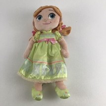 Disney Store Frozen II Green Dress Anna 13&quot; Plush Toy Doll Animators Collection - £16.03 GBP