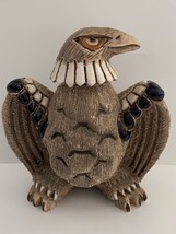 Artesania Rinconada Eagle 40 Ceramic Glaze Figurine Uruguay RARE Retired - $39.99