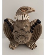 Artesania Rinconada Eagle 40 Ceramic Glaze Figurine Uruguay RARE Retired - £31.45 GBP