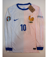 Kylian Mbappe France 2024 Euro Match Away Long Sleeve Soccer Jersey 2024... - $110.00