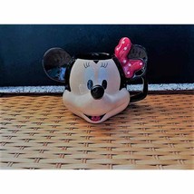 Disney Minnie 15oz Ceramic 3D Head Mug w/Red Polka Dot Ribbon - £10.28 GBP
