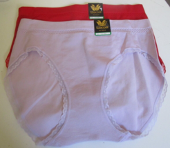 2 Wacoal B smooth High cut Brief Panty Size Large Style 871374 Lavender &amp; Red - £18.75 GBP