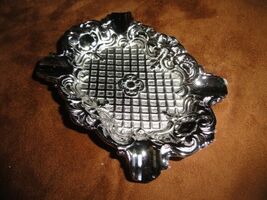 Fancy Nickel Chrome Brass Ashtray image 2